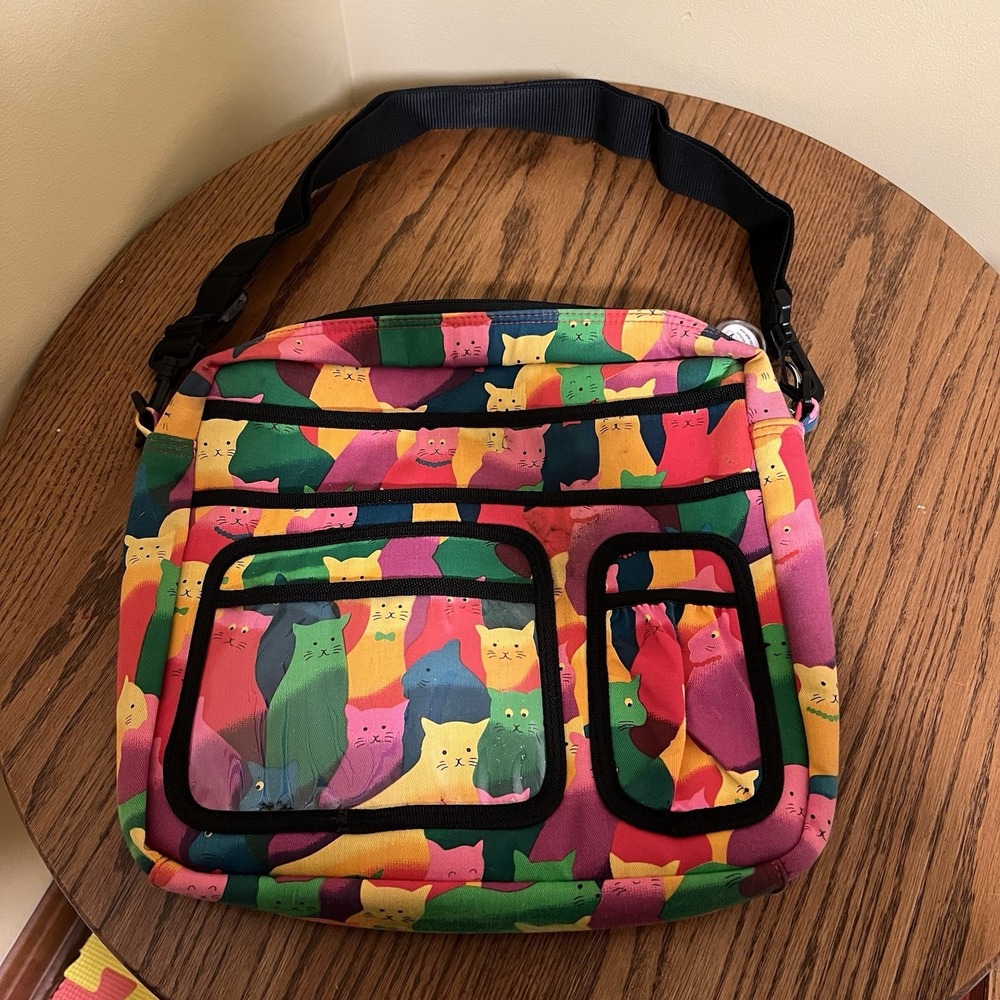 Cat Shoulder Saddle Bag Colorful Multi-Pocket Nova Ortho-Med Universal Mobility